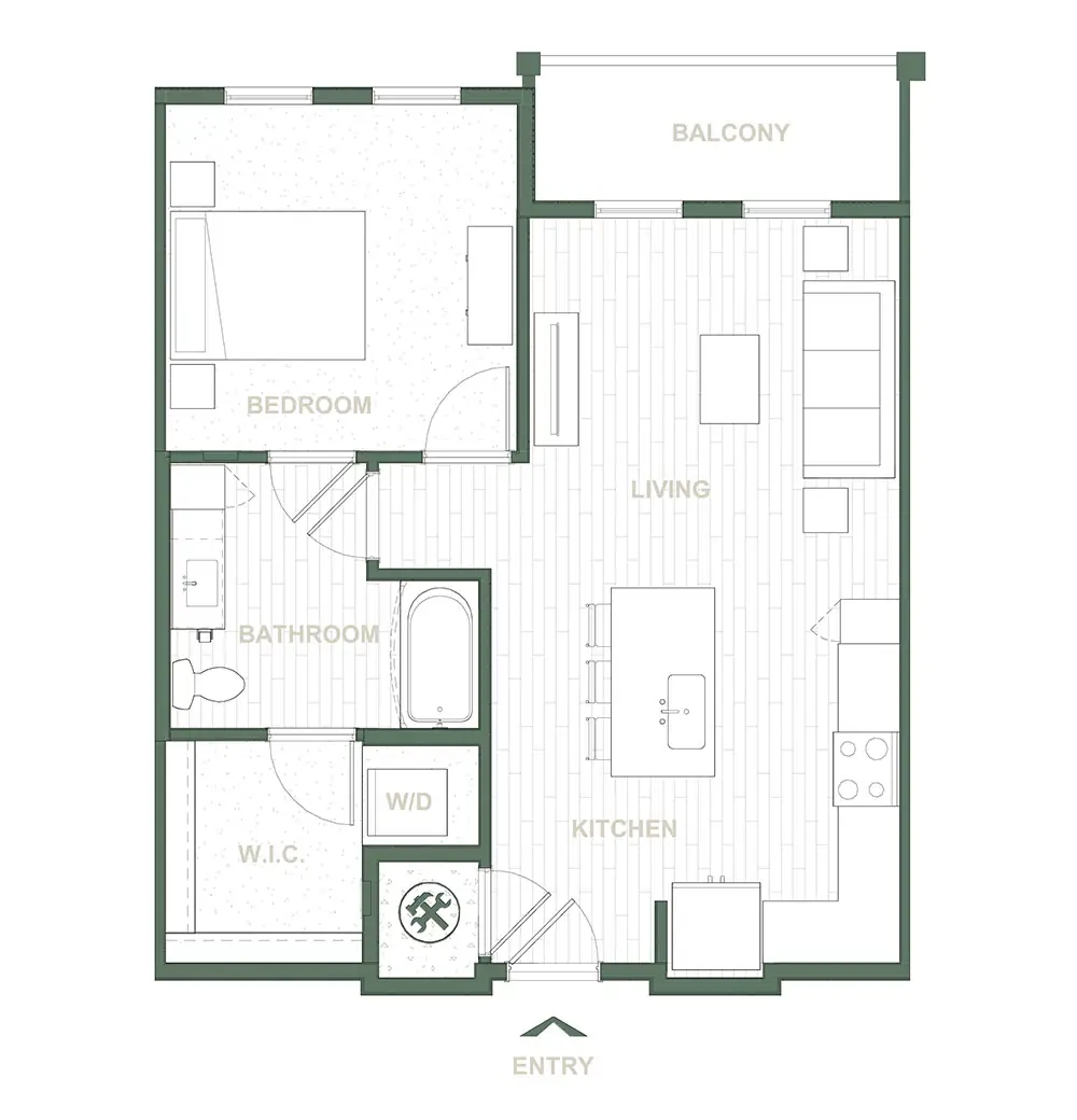 UNIT A1A <span>With Balcony</span>